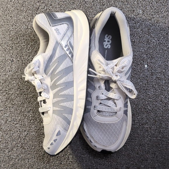 SAS Tempo Lace Up Sneakers Shoes Size 9.0M in Gray/White - Made in The USA - Picture 5 of 10